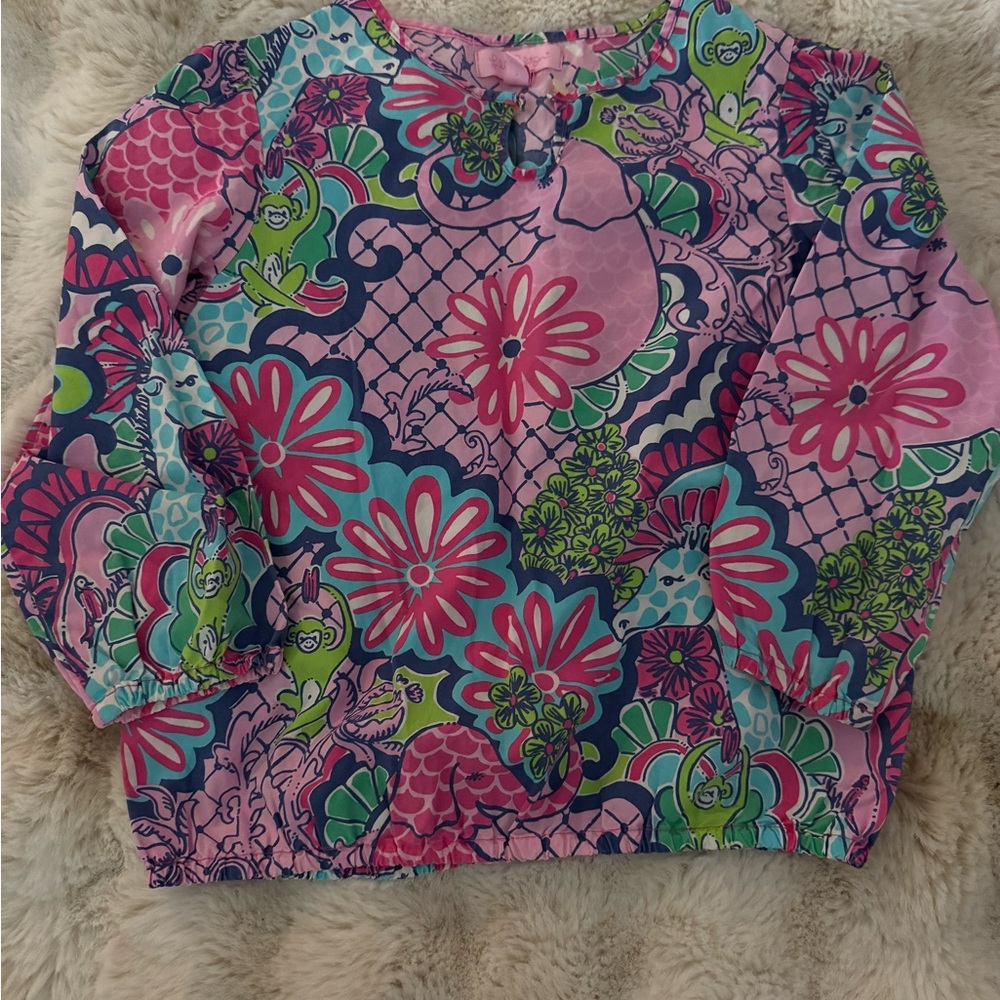 Lily Pulitzer Colorful Kids Floral Top